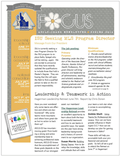 ASCLS-Idaho FOCUS Newsletter Spring 2014