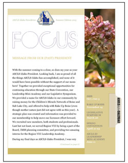 ASCLS-Idaho FOCUS Newsletter Summer 2015